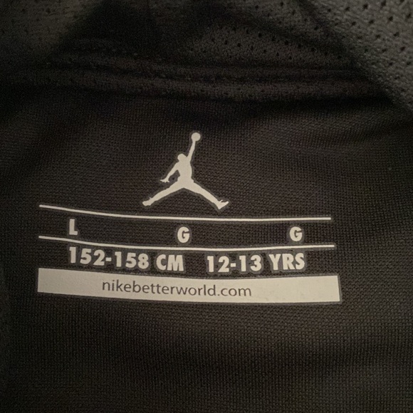 Nike Jordan Air Fleece Hoodie Boys Size L (11-13) - Picture 4 of 7